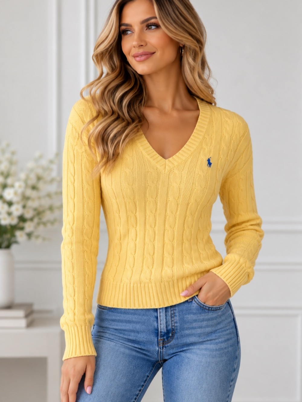 Polo RL Yellow Sweater